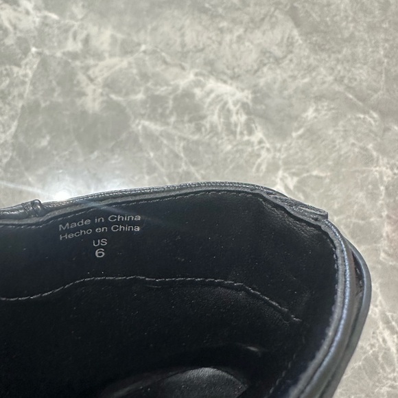 Parker & Sky Black Chunky Boots Zippy Charm Women’s Size 6M - Picture 3 of 5